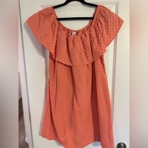 Crown and Ivy off the shoulder coral dress. Worn once